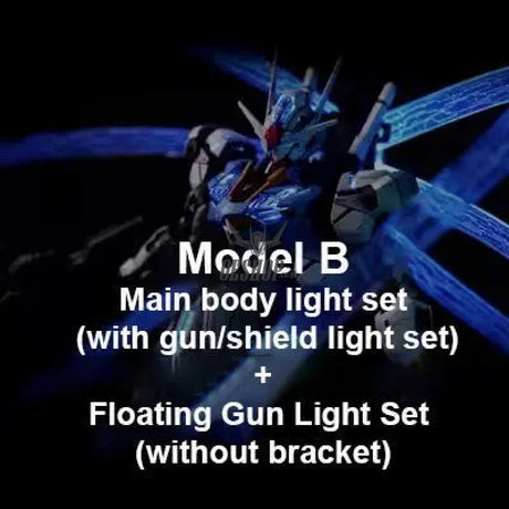 KOSMOS LED Unit For FM 1/100 Gundam Aerial Phantom Model B - Main body light set +Floating Gun Light Set (without
