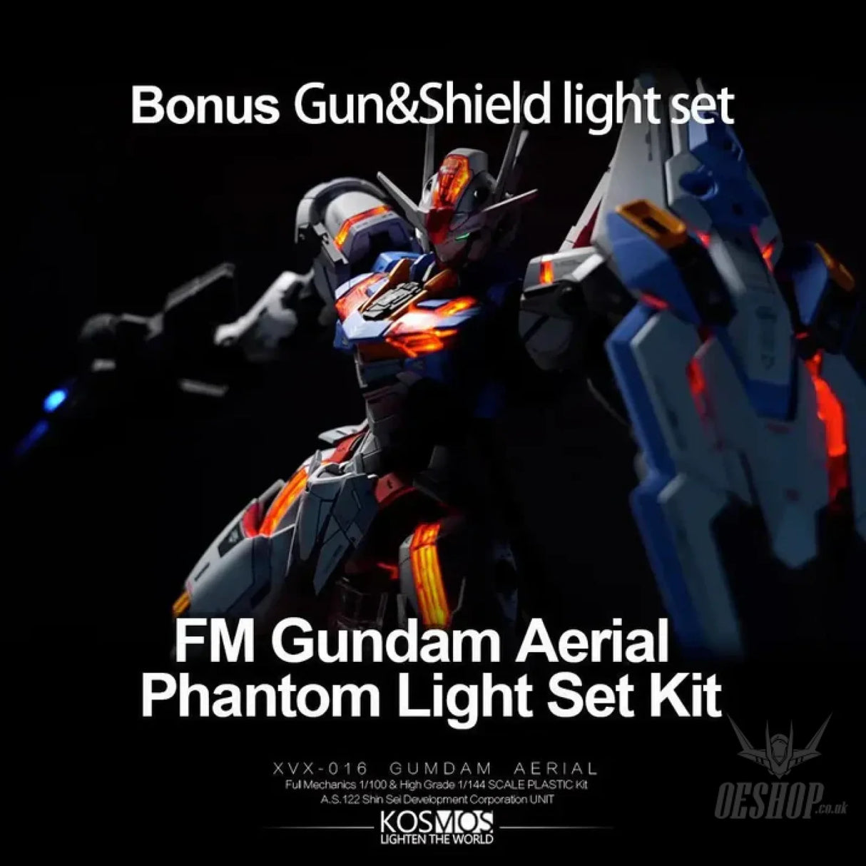KOSMOS LED Unit For FM 1/100 Gundam Aerial Phantom Model Kits Accessories