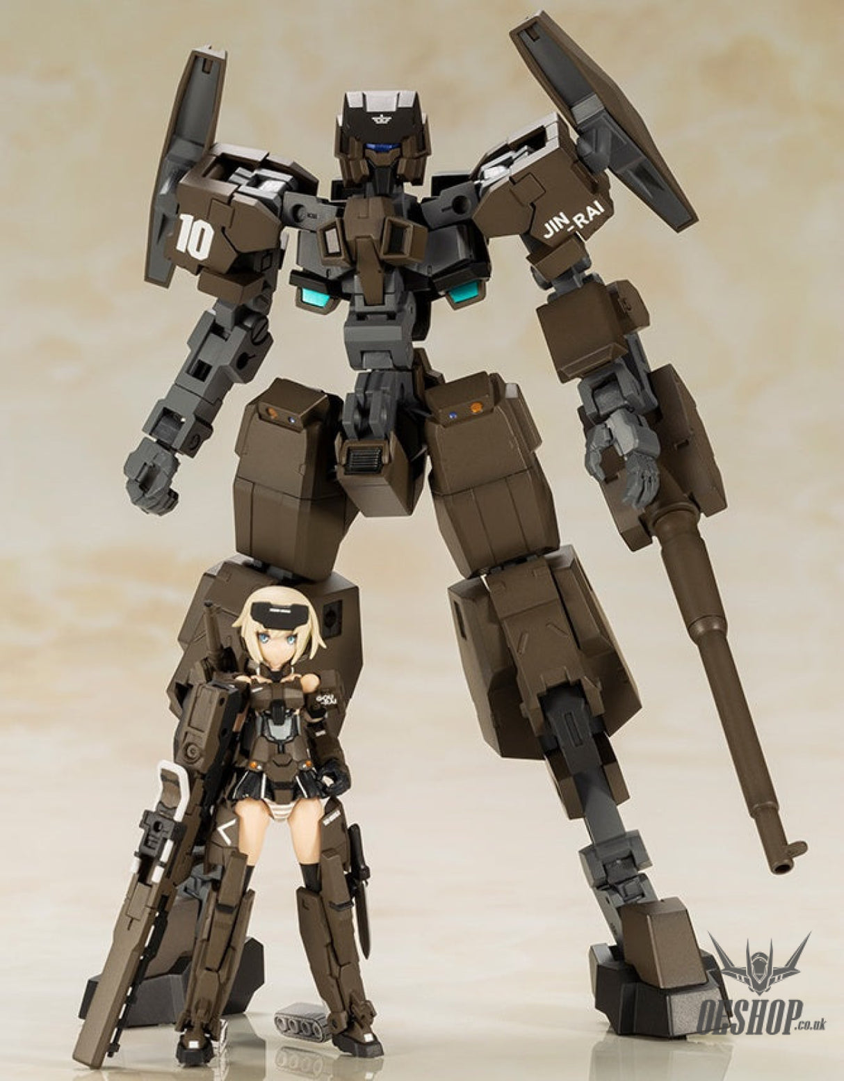 Kotobukiya Frame Arms Girl Hand Scale Gourai with Jinrai Armor Scale Model Kits