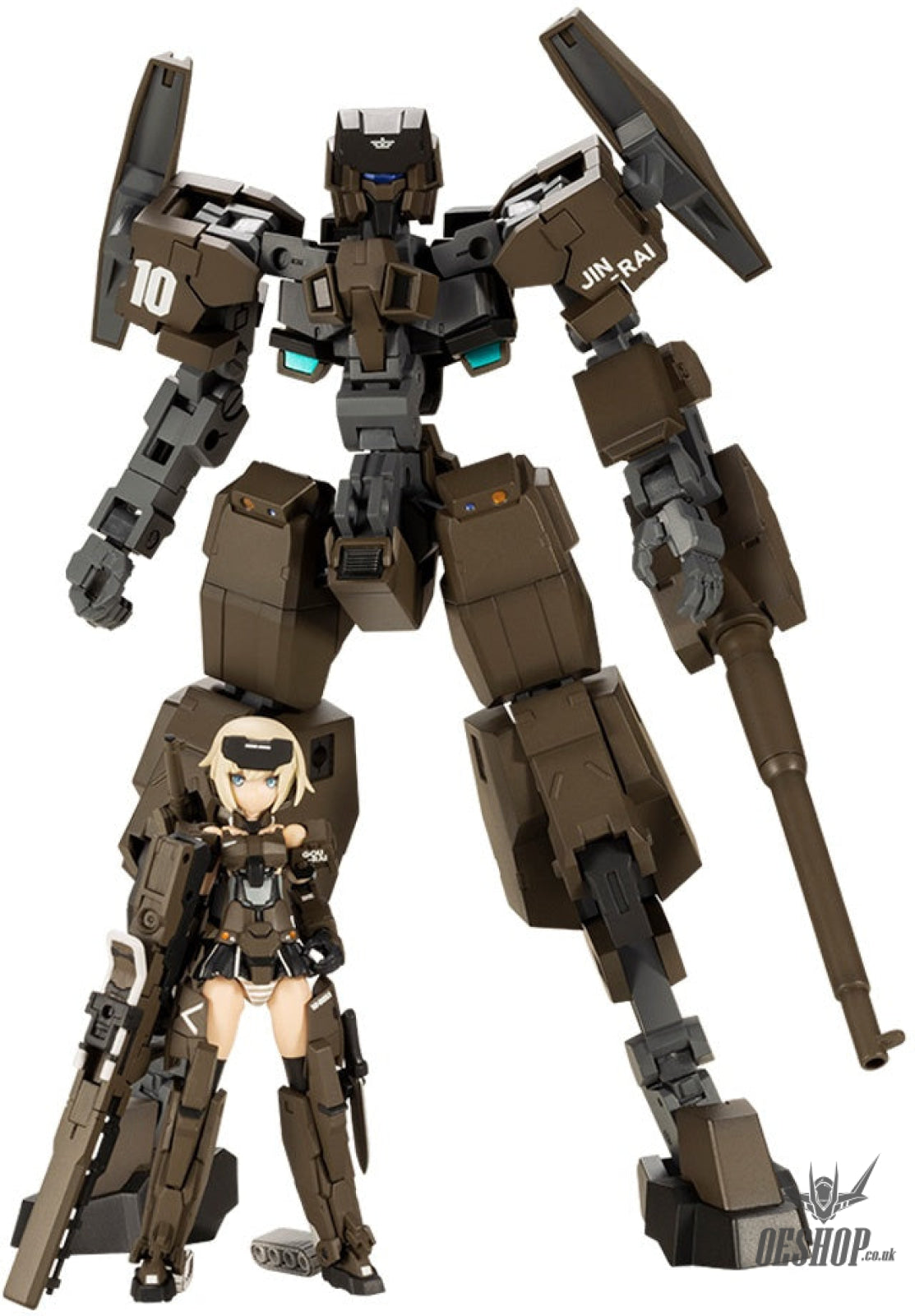 Kotobukiya Frame Arms Girl Hand Scale Gourai with Jinrai Armor Scale Model Kits