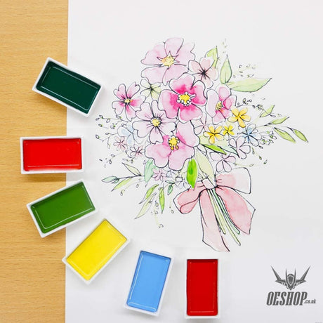Kuretake Gansai Tambi 18 Watercolour Paints Set MC20/18V Kuretake 19.98 OEShop