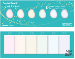 Kuretake Gansai Tambi Pigments Opal Colors 6 Paints Set MC20OC/6V Kuretake 13.98 OEShop