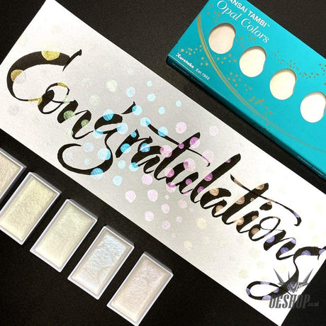 Kuretake Gansai Tambi Pigments Opal Colors 6 Paints Set MC20OC/6V Kuretake 13.98 OEShop