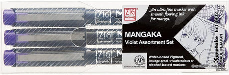 Kuretake Water Based Pen ZIG CARTOONIST MANGAKA Line Drawing Pen CNM/3VVL Kuretake 5.99 OEShop