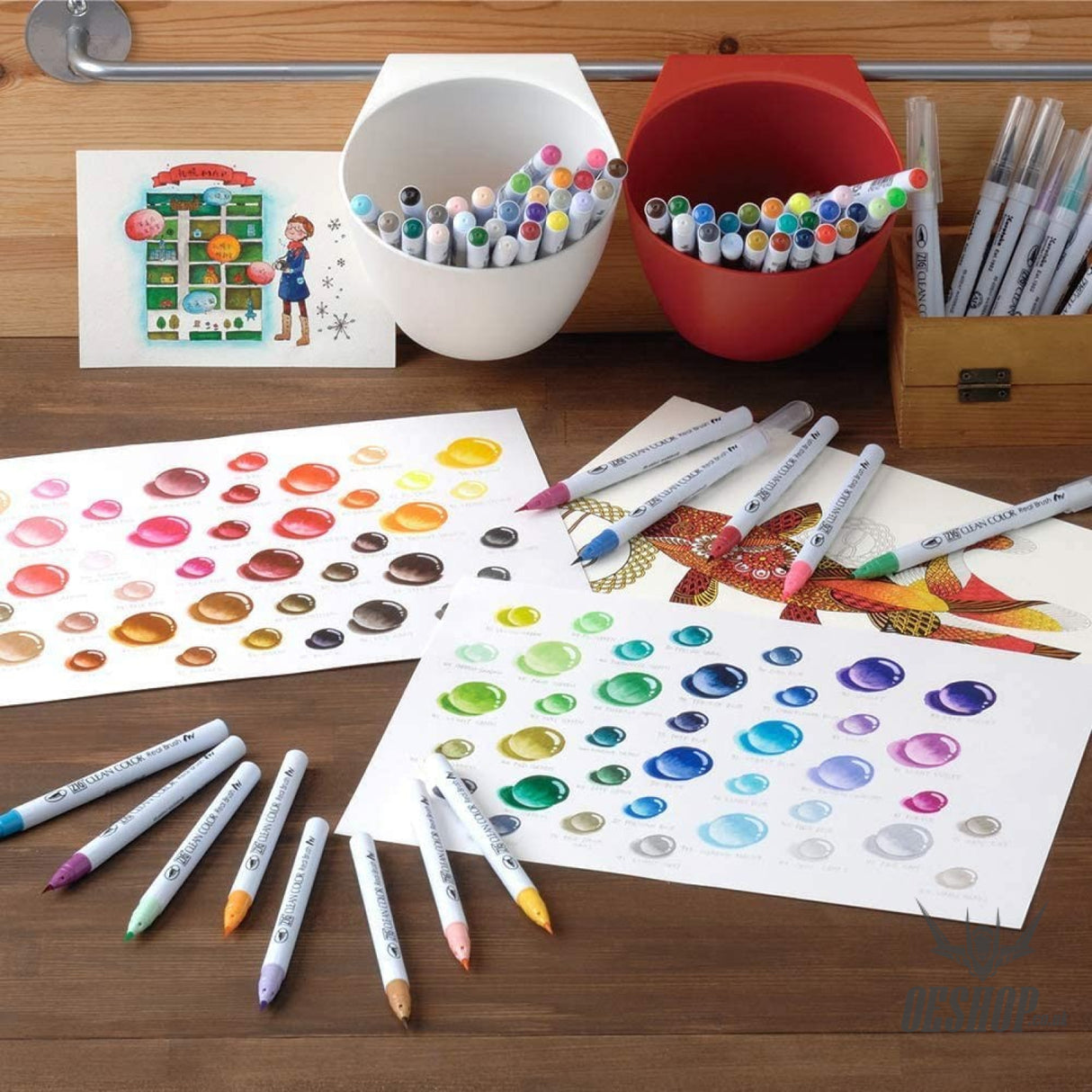 Kuretake Zig Clean Colour Real Brush Set of 12 colours  RB-6000AT/12VA Kuretake 24.98 OEShop