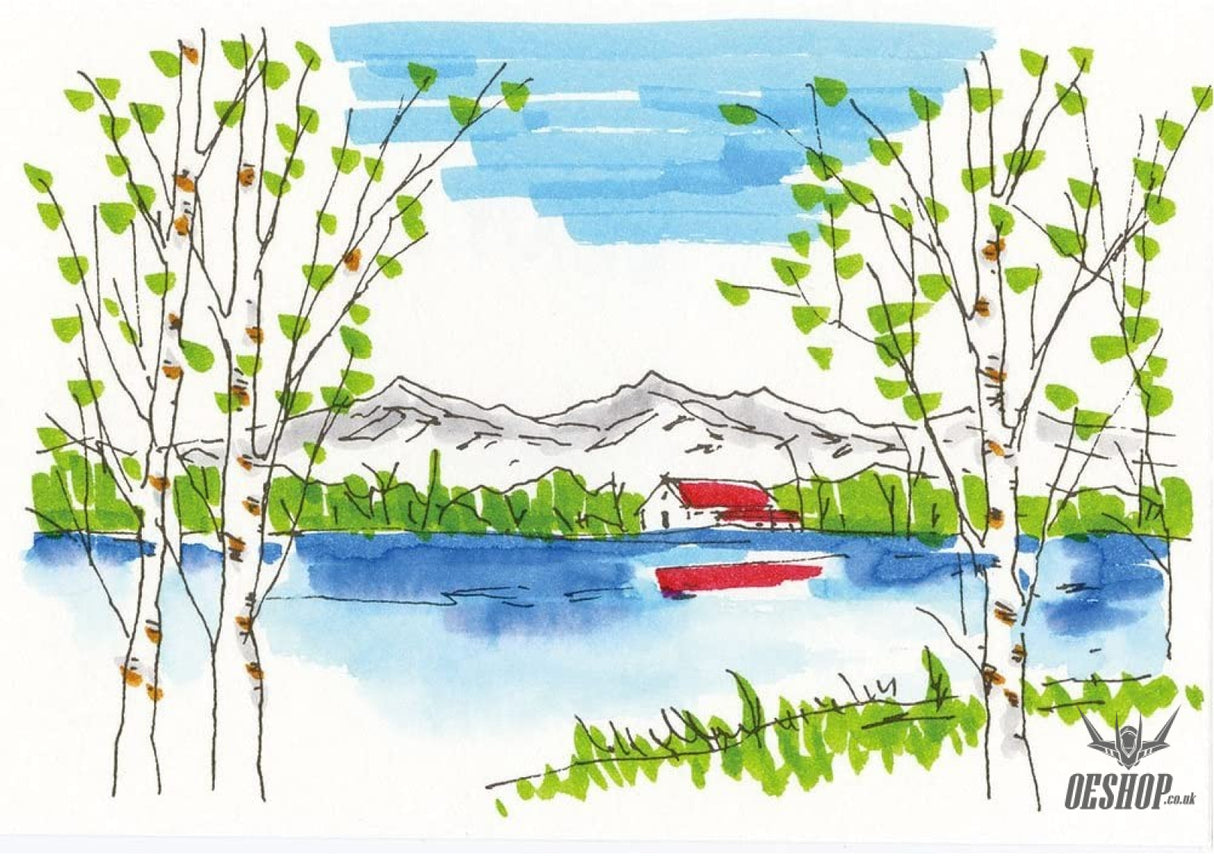 Kuretake ZIG FUDEBIYORI Brush Pen Set 12 colors Kuretake 12.98 OEShop
