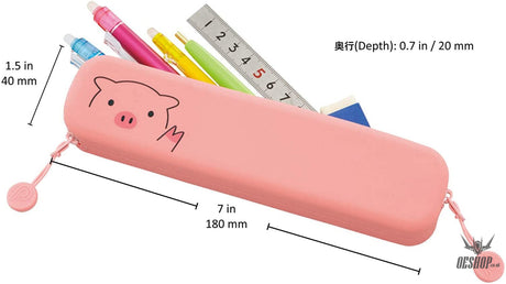 Lihit Lab Punilabo Slim Zipper Pouch Grey Cat A7717-4 LIHIT LAB. 11.99 OEShop
