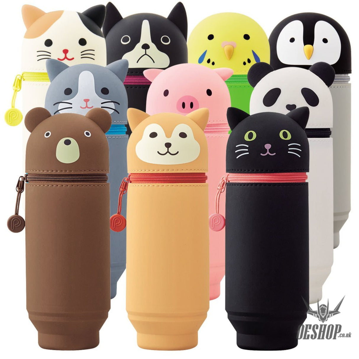 LIHIT LAB PuniLabo Stand Pen Case Large BIG size - Gray Cat A7714-4 LIHIT LAB. 15.99 OEShop