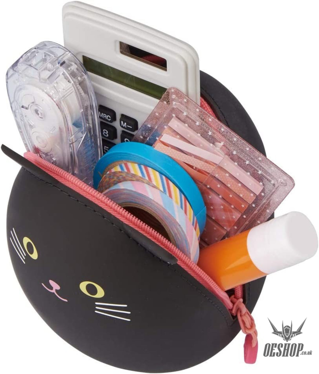 Lihit Lab PuniLabo Zipper Pouch Egg Shaped Big  - Gray Cat A7783-4 LIHIT LAB. 14.98 OEShop