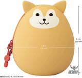 Lihit Lab PuniLabo Zipper Pouch Egg Shaped Big  - Shiba Dog A7783-2 LIHIT LAB. 14.98 OEShop