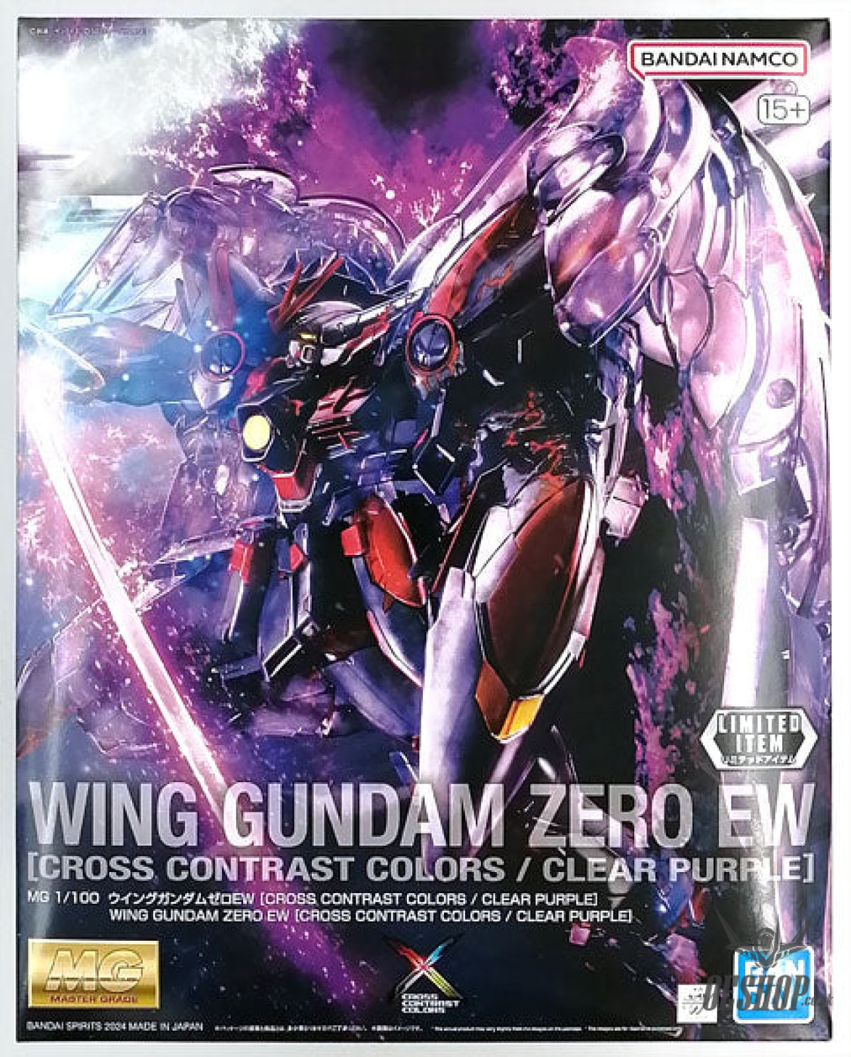 Limited 1/100 MG Wing Gundam Zero EW (Cross Contrast Colors / Clear Purple) - Scale Model Kits