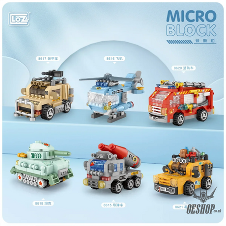 LOZ Micro Block 8613 Bear electric vehicle - 130 Pcs Model Bricks Building Blocks Building Blocks