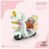 LOZ Micro Block 8614 Duck electric vehicle - 140 Pcs Model Bricks Building Blocks Building Blocks