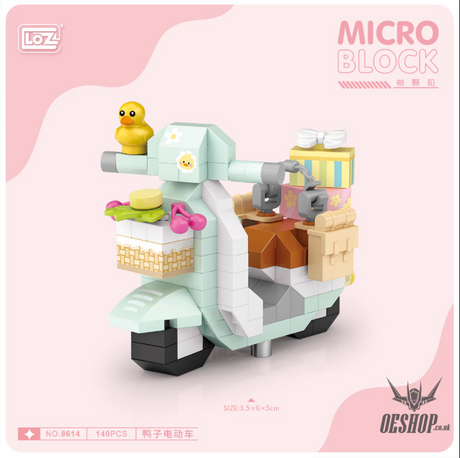 LOZ Micro Block 8614 Duck electric vehicle - 140 Pcs Model Bricks Building Blocks Building Blocks