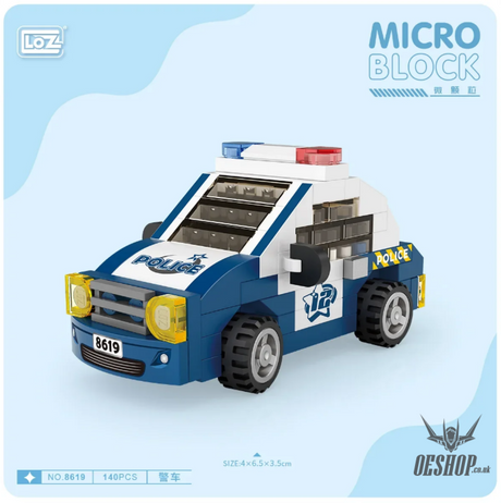 LOZ Micro Block 8619 Police car - 140 Pcs Model Bricks Building Blocks Building Blocks