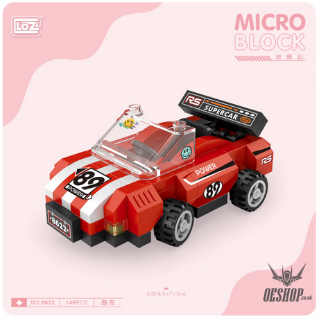 LOZ Micro Block 8622 Racing car - 140 Pcs Model Bricks Building Blocks Building Blocks