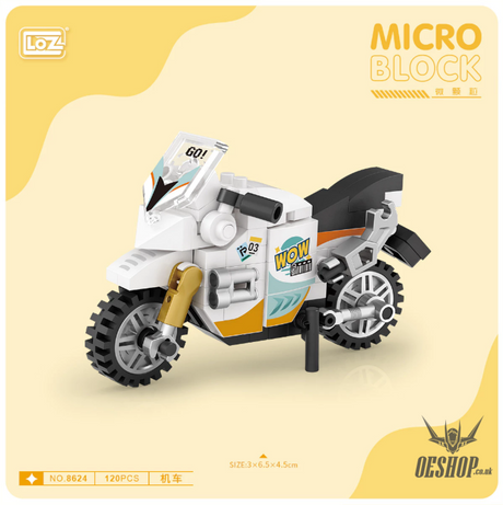 LOZ Micro Block 8624 Motorcycles - 120 Pcs Model Bricks Building Blocks Building Blocks