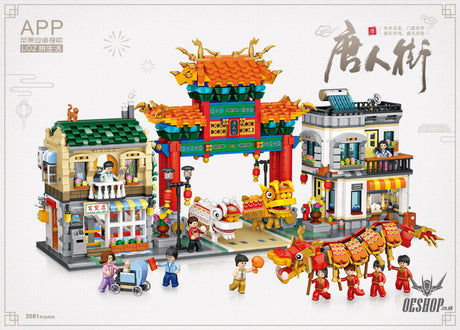 LOZ Mini Block 1030 Chinatown - 3581 Pcs Model Bricks Building Blocks Building Blocks