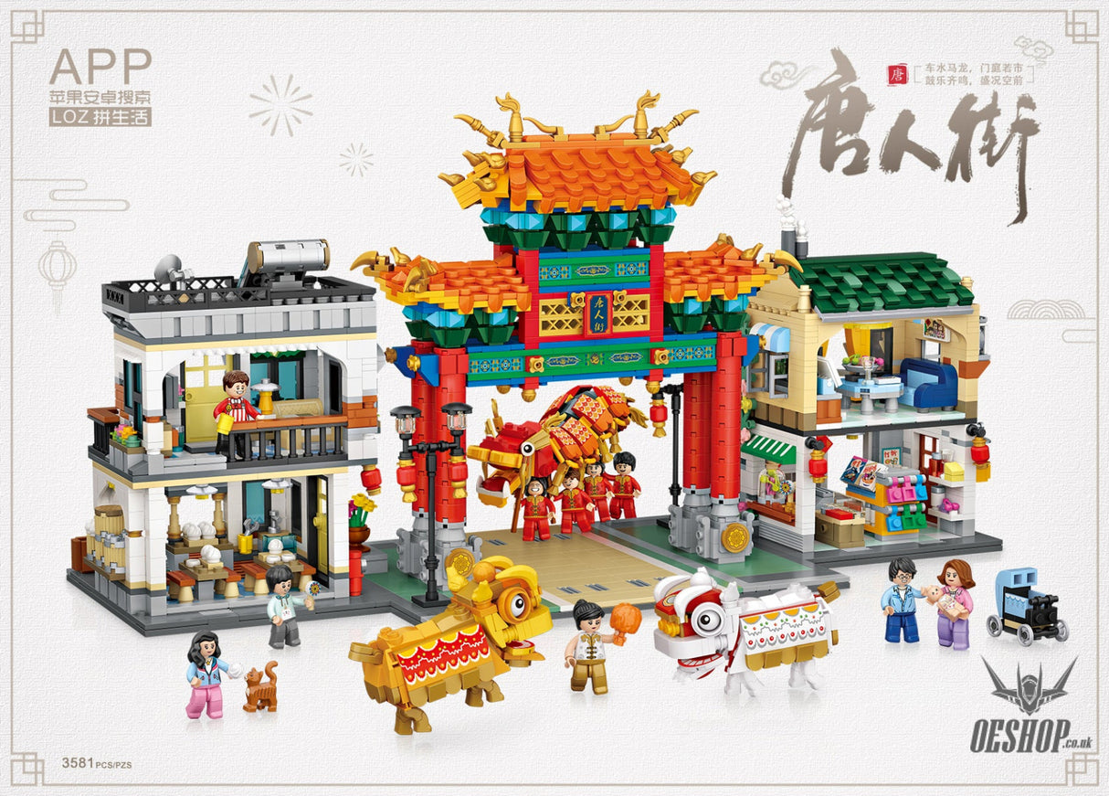 LOZ Mini Block 1030 Chinatown - 3581 Pcs Model Bricks Building Blocks Building Blocks