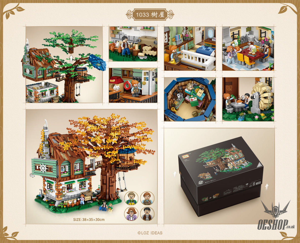 LOZ Mini Block 1033 Tree house - 4761 Pcs Model Bricks Building Blocks Building Blocks