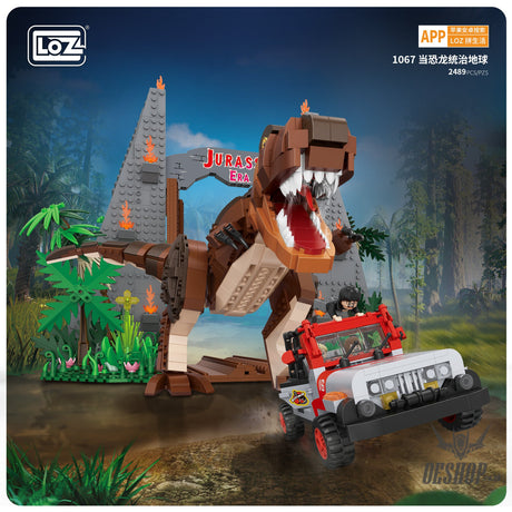 LOZ Mini Block 1067 Dinosaur - 2489 Pcs Model Bricks Building Blocks Building Blocks