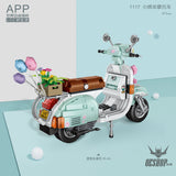 LOZ Mini Block 1117 Scooter 1/8 scale - 673 Pcs Model Bricks Building Blocks Building Blocks