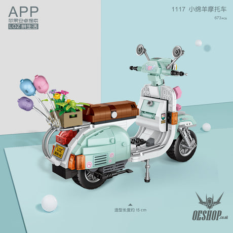 LOZ Mini Block 1117 Scooter 1/8 scale - 673 Pcs Model Bricks Building Blocks Building Blocks