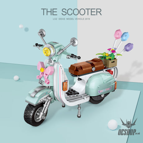 LOZ Mini Block 1117 Scooter 1/8 scale - 673 Pcs Model Bricks Building Blocks Building Blocks