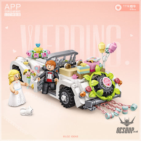 LOZ Mini Block 1119 Wedding car 1/20 Scale - 676 Pcs Model Bricks Building Blocks Building Blocks