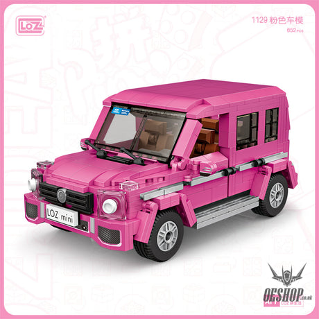 LOZ Mini Block 1129 Pink SUV - 652 Pcs Model Bricks Building Blocks Building Blocks