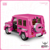 LOZ Mini Block 1129 Pink SUV - 652 Pcs Model Bricks Building Blocks Building Blocks