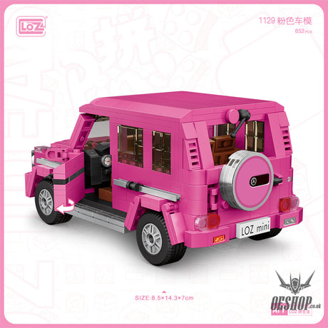 LOZ Mini Block 1129 Pink SUV - 652 Pcs Model Bricks Building Blocks Building Blocks