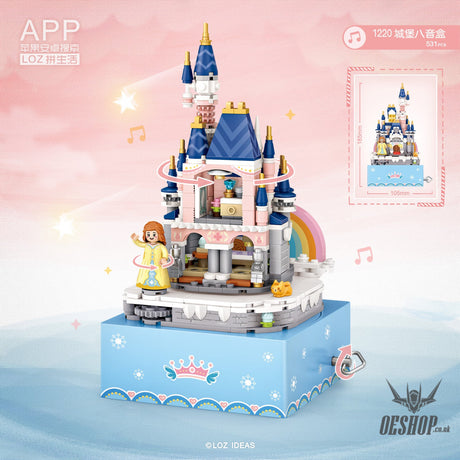 LOZ Mini Block 1220 Castle(music box) - 531 Pcs Model Bricks Building Blocks Building Blocks