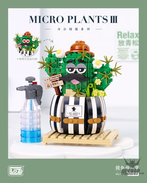LOZ Mini Block 1245 Cactus - 578 Pcs Model Bricks Building Blocks Building Blocks