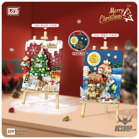 LOZ Mini Block 1282 Sleigh car - 646 Pcs Model Bricks Building Blocks Building Blocks