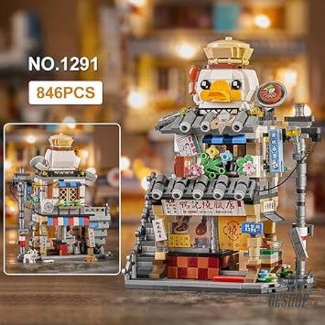 LOZ Mini Block 1291 Duck’s roast meat shop - 846 Pcs Model Bricks Building Blocks Building Blocks