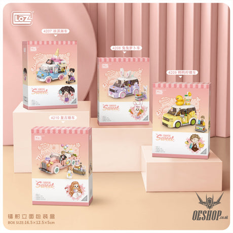 LOZ Mini Block 4208 Bunny radish carr - 242 Pcs Model Bricks Building Blocks Building Blocks