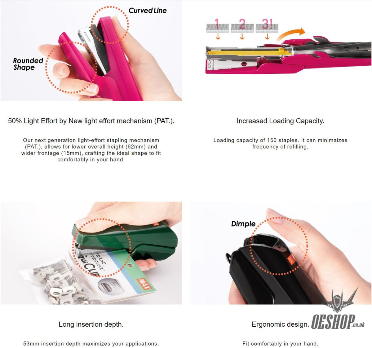 MAX HD-10TL Stapler High Tech Professional Grade HD-10TLK MAX 10.99 OEShop