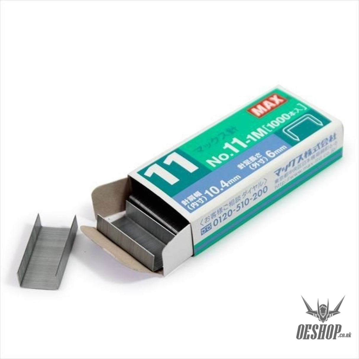 MAX No.11-1M 1000 Staples Flat Clinch Stapler MAX 1.49 OEShop