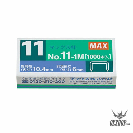 MAX No.11-1M 1000 Staples Flat Clinch Stapler MAX 1.49 OEShop