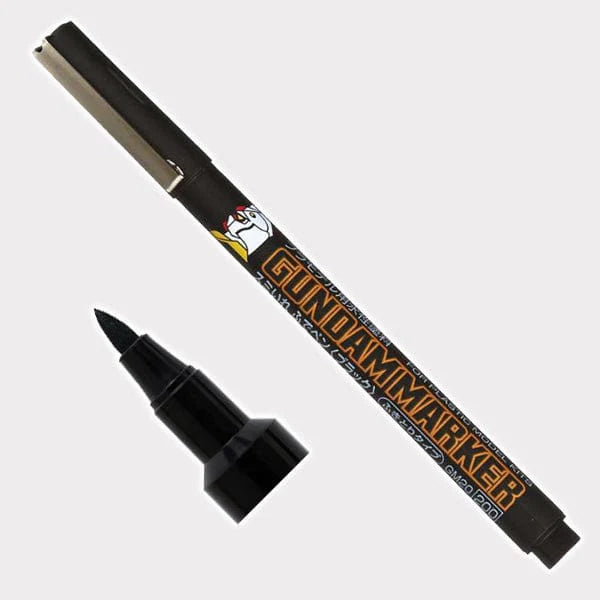 GSI Mr.Hobby GM20 Gundam Marker BLACK Sumi-Ire Brush Pen (Renewal)