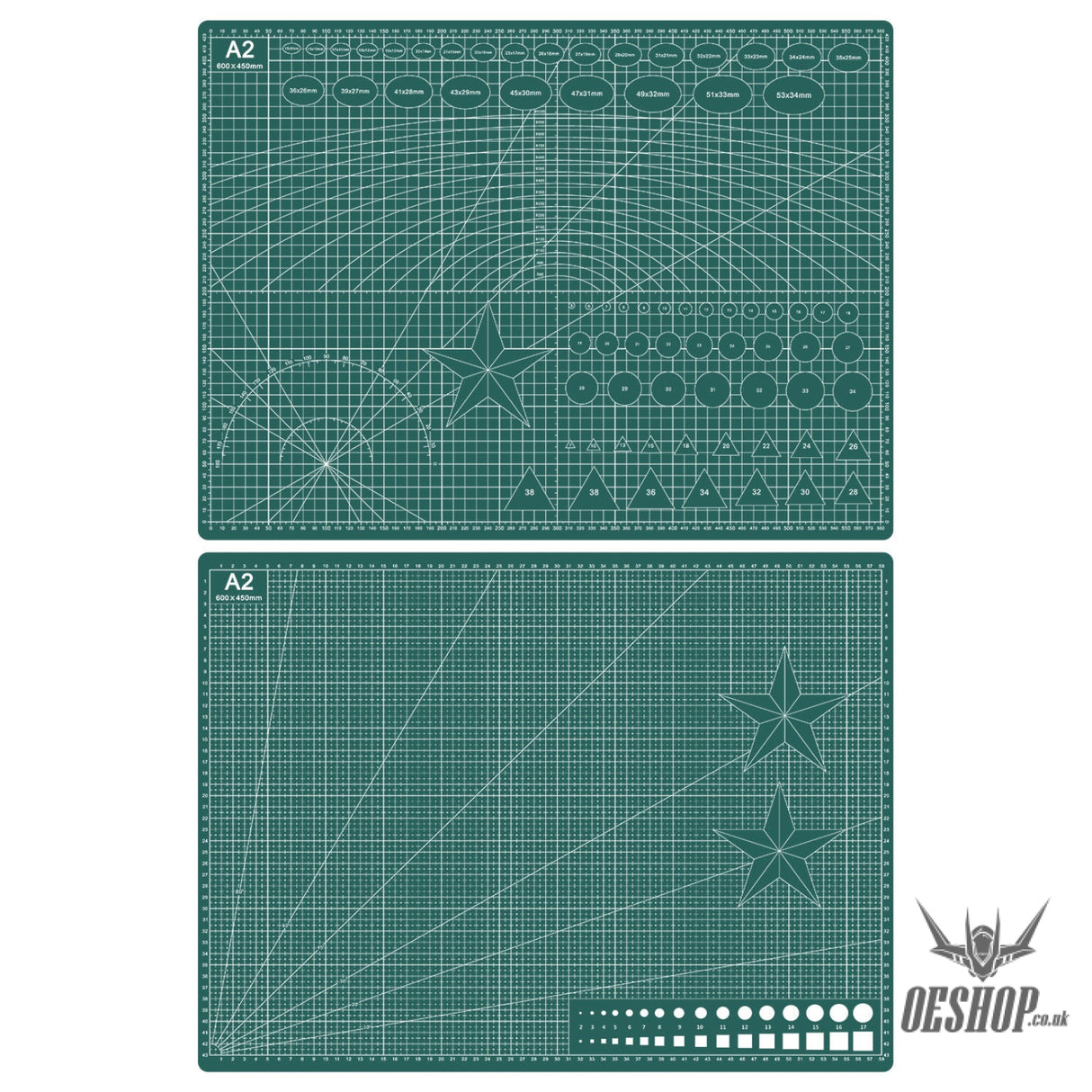 Cutting Mat A2 cutting mat (60*45cm) green & black core Cutting Mat