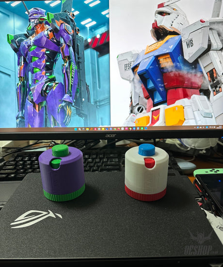 YLJ3D 360° Rotary Battery Storage Case for AA & AAA Batteries