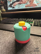 YLJ3D 360° Rotary Battery Storage Case for AA & AAA Batteries Green for AA Battery