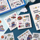 Paper Dyeing Sticker Gift Box Big Adventure 100 sheets Washi Paper no repeated OEShop 8.99 OEShop
