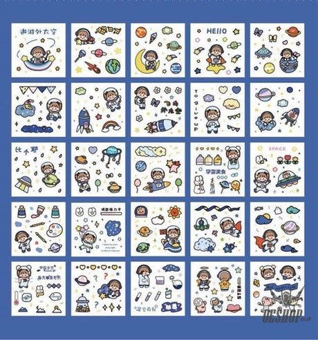 Paper Dyeing Sticker Gift Box Big Adventure 100 sheets Washi Paper no repeated OEShop 8.99 OEShop