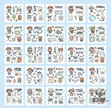 Paper Dyeing Sticker Gift Box Blue Berry Power Everyday 100 sheets Washi Paper no repeated OEShop 8.99 OEShop