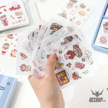 Paper Dyeing Sticker Gift Box Blue Berry Power Everyday 100 sheets Washi Paper no repeated OEShop 8.99 OEShop