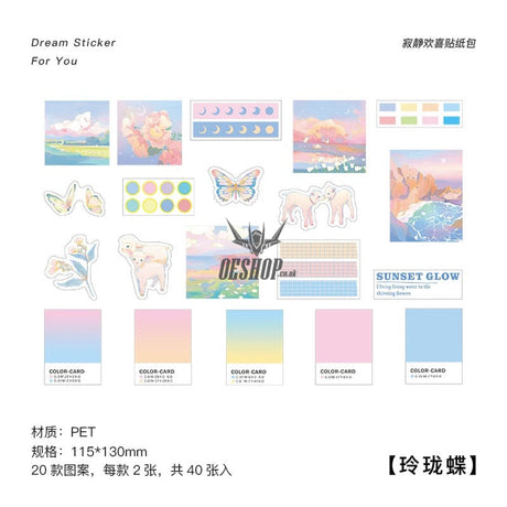 Papermore Dream Sticker For You I Stickers (40 pieces) Whispering Butterfly (40 pieces) Sticker