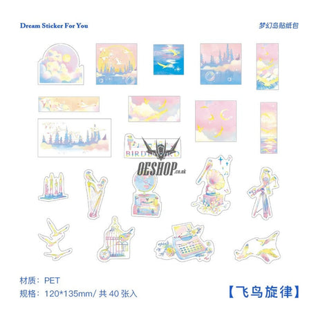Papermore Dream Sticker For You II Stickers (40 pieces) Birdsong Sonata (40 pieces) Sticker